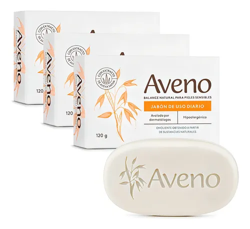 AVENO JABON DE USO DIARIO X120GR – Pañalera Belyan